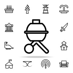 Poster - B-B-Q icon. web icons universal set for web and mobile