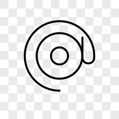 Fototapete - At vector icon isolated on transparent background, At logo design