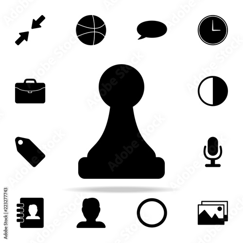 Fotografie, Obraz chess pawn icon. web icons universal set for web and mobile