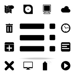 Poster - menu icon. web icons universal set for web and mobile