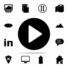 Poster - play sign icon. web icons universal set for web and mobile