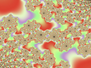 Poster - Abstrct Digital Artwork. Patterns of nature. Shells. Technologies of fractal graphics.