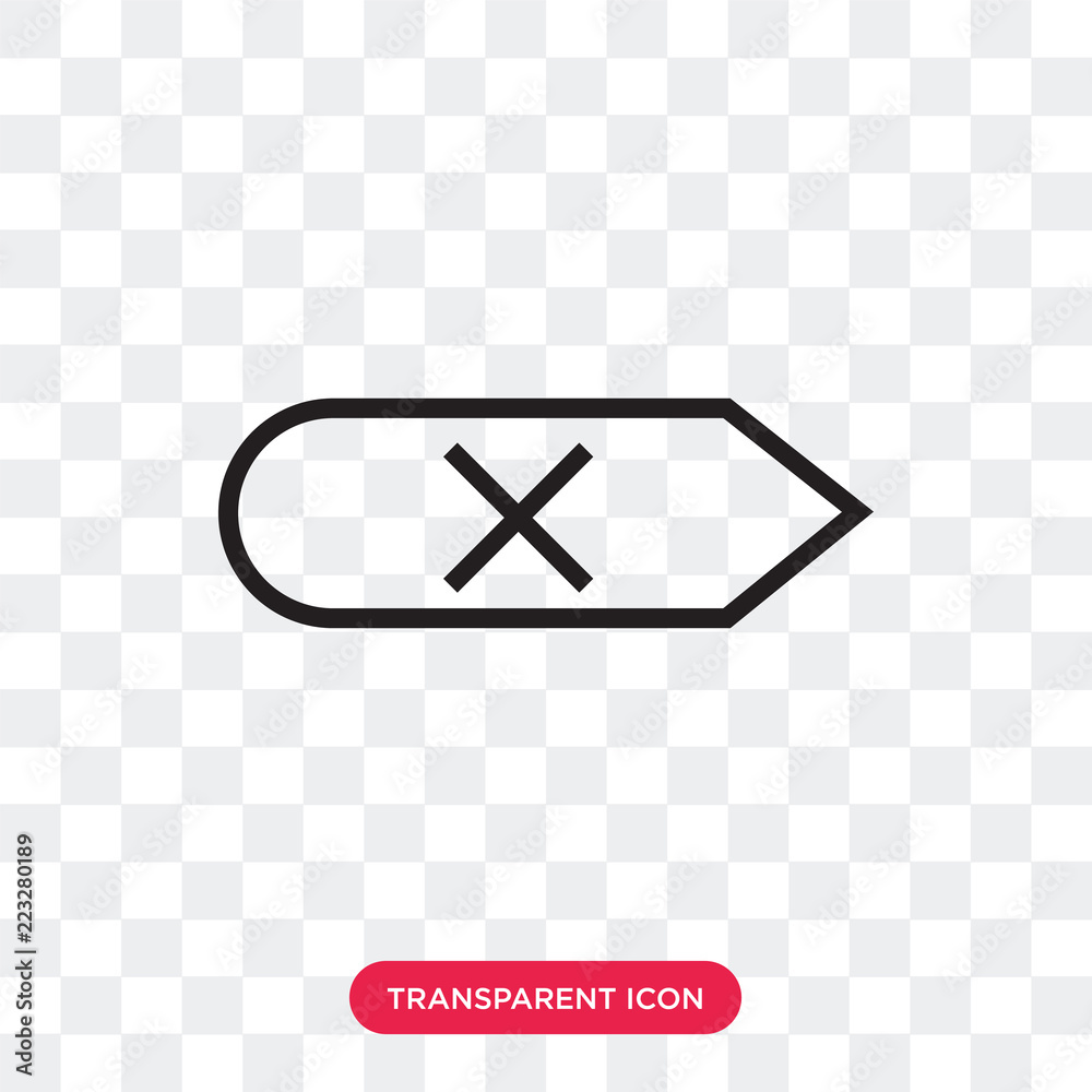 Computer Applications Transperant Backspace vector icon isolated on transparent background, Backspace ...