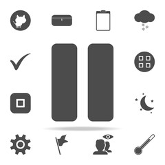 Poster - pause sign icon. web icons universal set for web and mobile