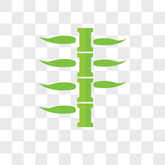 Bamboo vector icon isolated on transparent background, Bamboo logo design