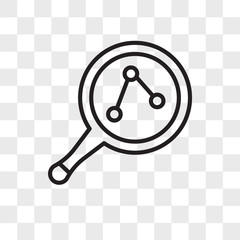Poster - Analytics vector icon isolated on transparent background, Analytics logo design