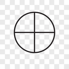 Poster - circle vector icon isolated on transparent background, circle logo design