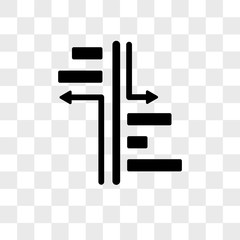 Poster - Bar chart vector icon isolated on transparent background, Bar chart logo design
