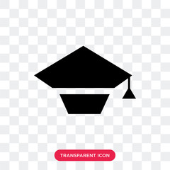 Canvas Print - University vector icon isolated on transparent background, University logo design