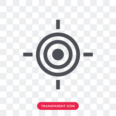 Wall Mural - Target vector icon isolated on transparent background, Target logo design