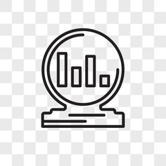 Poster - Analytics vector icon isolated on transparent background, Analytics logo design