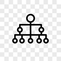 Poster - Diagram vector icon isolated on transparent background, Diagram logo design