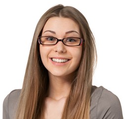 happy young woman portrait