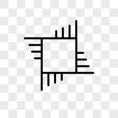 Poster - Cut vector icon isolated on transparent background, Cut logo design