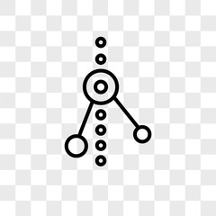 Poster - Graph vector icon isolated on transparent background, Graph logo design