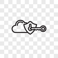 Poster - Privacy vector icon isolated on transparent background, Privacy logo design