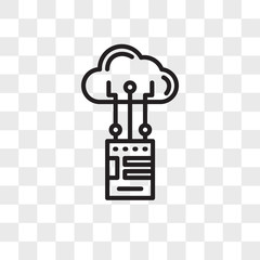 Aufkleber - Backup vector icon isolated on transparent background, Backup logo design