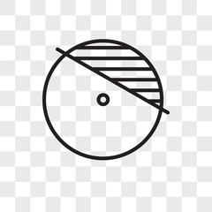 Poster - circle vector icon isolated on transparent background, circle logo design