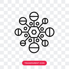 Wall Mural - Cells vector icon isolated on transparent background, Cells logo design