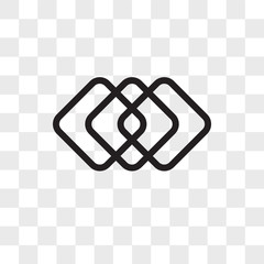 Poster - square vector icon isolated on transparent background, square logo design