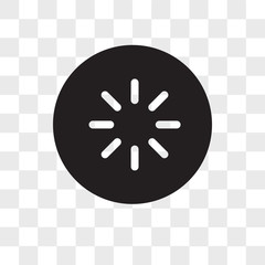 Poster - loading vector icon isolated on transparent background, loading logo design
