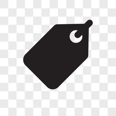 Poster - tag vector icon isolated on transparent background, tag logo design