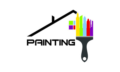 Wall Mural - Home painting logo