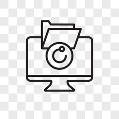 Aufkleber - Backup vector icon isolated on transparent background, Backup logo design