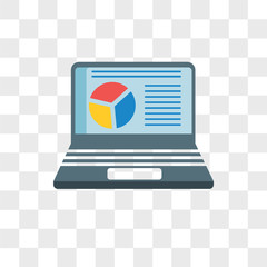 Poster - Analytics vector icon isolated on transparent background, Analytics logo design