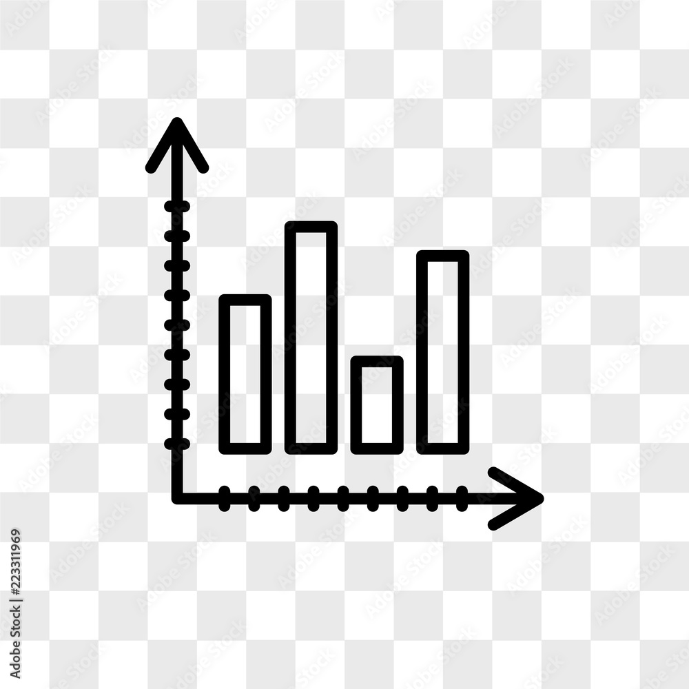 graphing icon | transparent background graph icon... Graph vector icon isolated on transparent background, Graph logo design ...