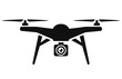 Vector drone icon black design