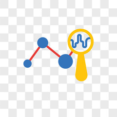 Poster - Analytics vector icon isolated on transparent background, Analytics logo design