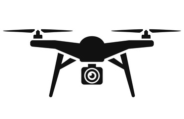 Vector drone icon black design