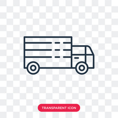 Sticker - Delivery vector icon isolated on transparent background, Delivery logo design