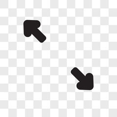 Poster - resize vector icon isolated on transparent background, resize logo design