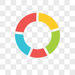 Poster - Graphic chart vector icon isolated on transparent background, Graphic chart logo design