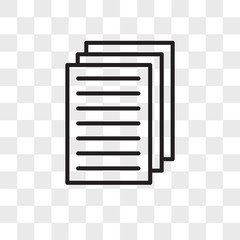 Poster - Newspaper vector icon isolated on transparent background, Newspaper logo design
