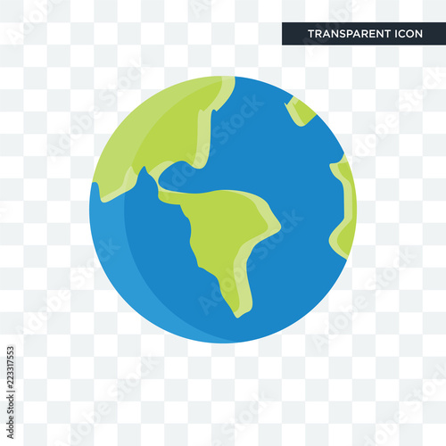 Globe Vector Icon Isolated On Transparent Background Globe Logo
