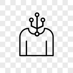 Poster - Human vector icon isolated on transparent background, Human logo design