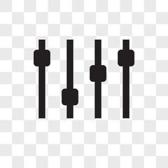 Poster - Levels vector icon isolated on transparent background, Levels logo design