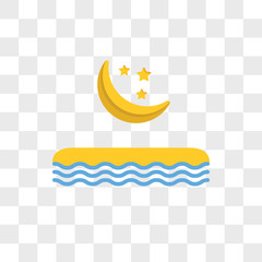 Poster - Moon vector icon isolated on transparent background, Moon logo design