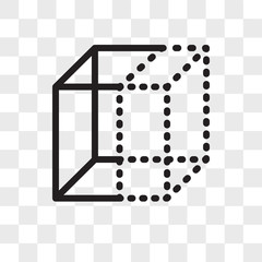 Poster - squares vector icon isolated on transparent background, squares logo design