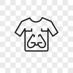 Poster - tshirt vector icon isolated on transparent background, tshirt logo design