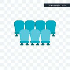 Canvas Print - Seats vector icon isolated on transparent background, Seats logo design