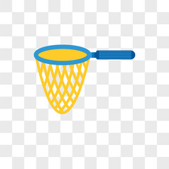 Poster - Fishing net vector icon isolated on transparent background, Fishing net logo design