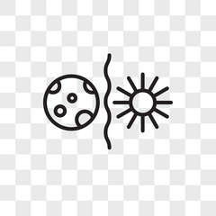 Poster - Day vector icon isolated on transparent background, Day logo design