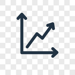 Poster - Increase vector icon isolated on transparent background, Increase logo design