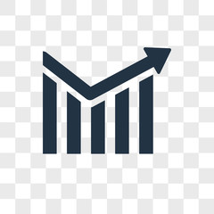 Poster - Profits vector icon isolated on transparent background, Profits logo design