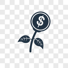 Poster - Growth vector icon isolated on transparent background, Growth logo design