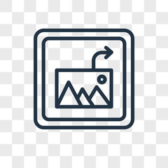Poster - Insert Picture vector icon isolated on transparent background, Insert Picture logo design